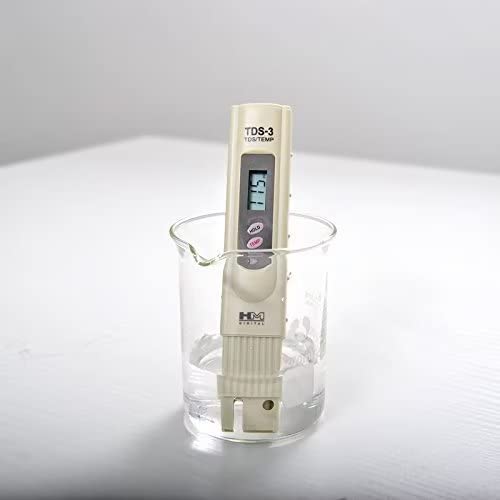HM DIGITAL TDS Meters TDS-3 Handheld Temperature TDS ( PPM ) Tester, 0 - 9990 ppm, 1 ppm Resolution, +/- 2% Readout Accuracy Testing Water Quality For Hydroponics Aquariums Pools Drinking etc