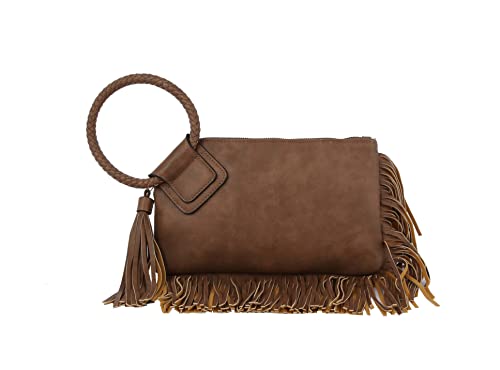 Image of Womens Clutch Purse Wristlet Wallet Evening w /Hand Strap Casual Formal Vegan Leather - Metro Muse
