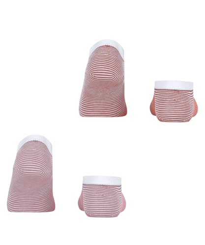 ESPRIT Kobiety Skarpety do trampek Fine Stripe Multipack W Sn Bawełna krótkie z wzorem 2 Pak, Wielokolorowy Pink Red 0200, 39-42