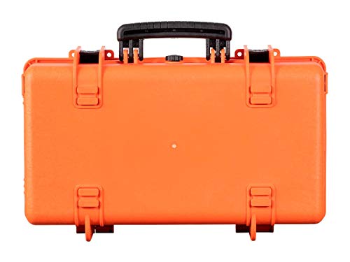 Monoprice Weatherproof Hard Case - 22 x 14 x 8 Inches, With Customizable Foam, Shockproof, IP67, Ultraviolet And Impact Resistant Material, Orange - Pure Outdoor Collection by Monoprice - Image 4