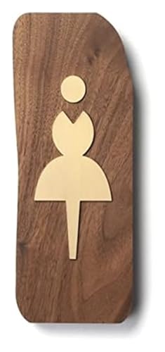 Panneaux de porte de salle de bain et WC style figurine