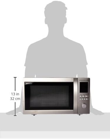Sharp R-94A0(ST)V Microwave Oven with dimensions