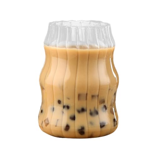 Drinking Glass - Portable Coffee Cup Glasses For Drinking | Clear Drinking Glasses | Glassware Drinking | Stemless Espresso Cups, Reusable Glass Drink Cup, Cute Cocktail Glasses For Bourbon, Liquor