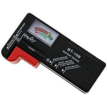 LOCANS Battery Tester for AA/AAA/C/D/9-volt Rectangular and Button Cell Batteries (Black, 110 x60 x 26 mm/4.33 x 2.36 x1.20 inch) (B09GKR1CFM) Amazon Price History, Amazon Price Tracker