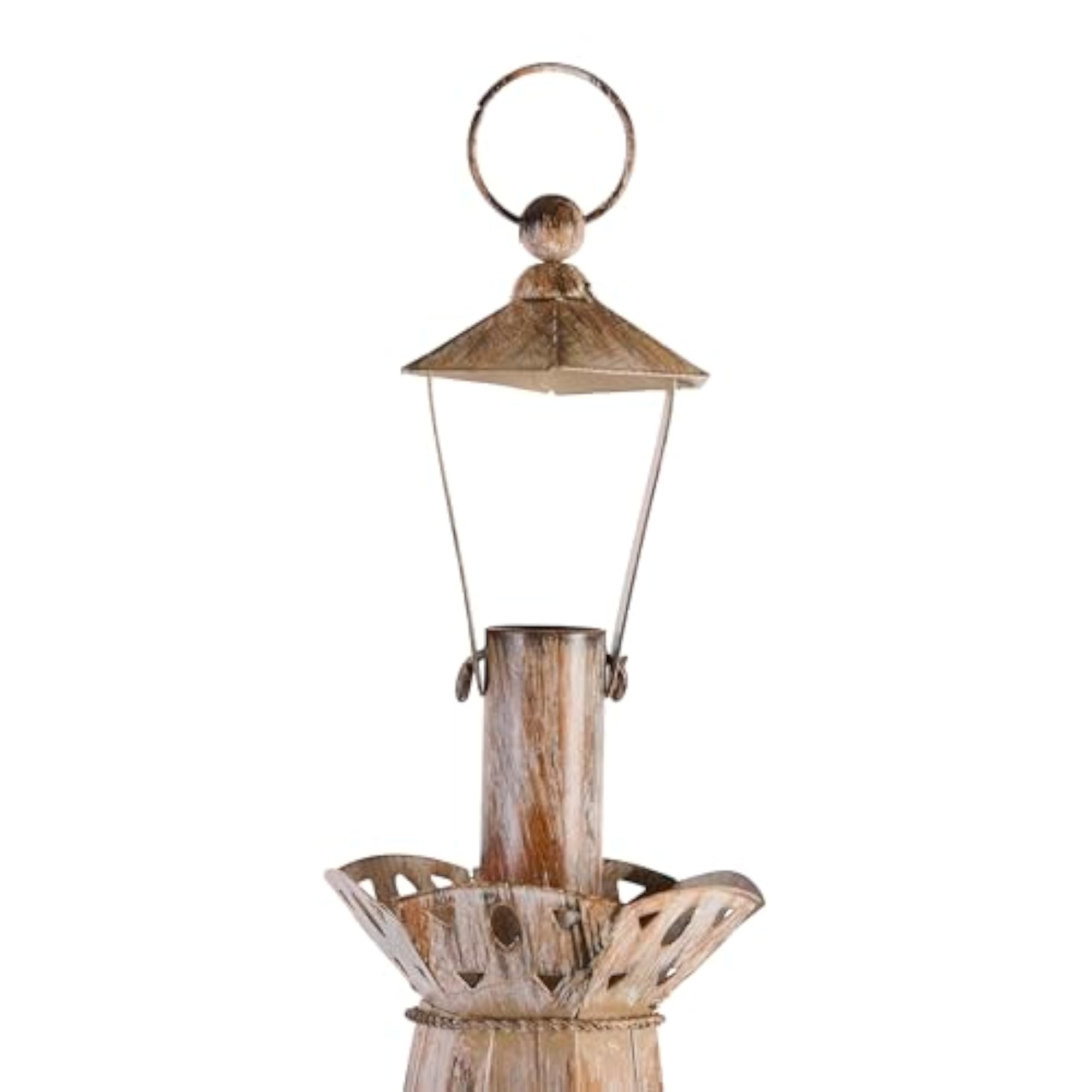 Amber Teardrop Lantern Moroccan Outdoor Candle Holder