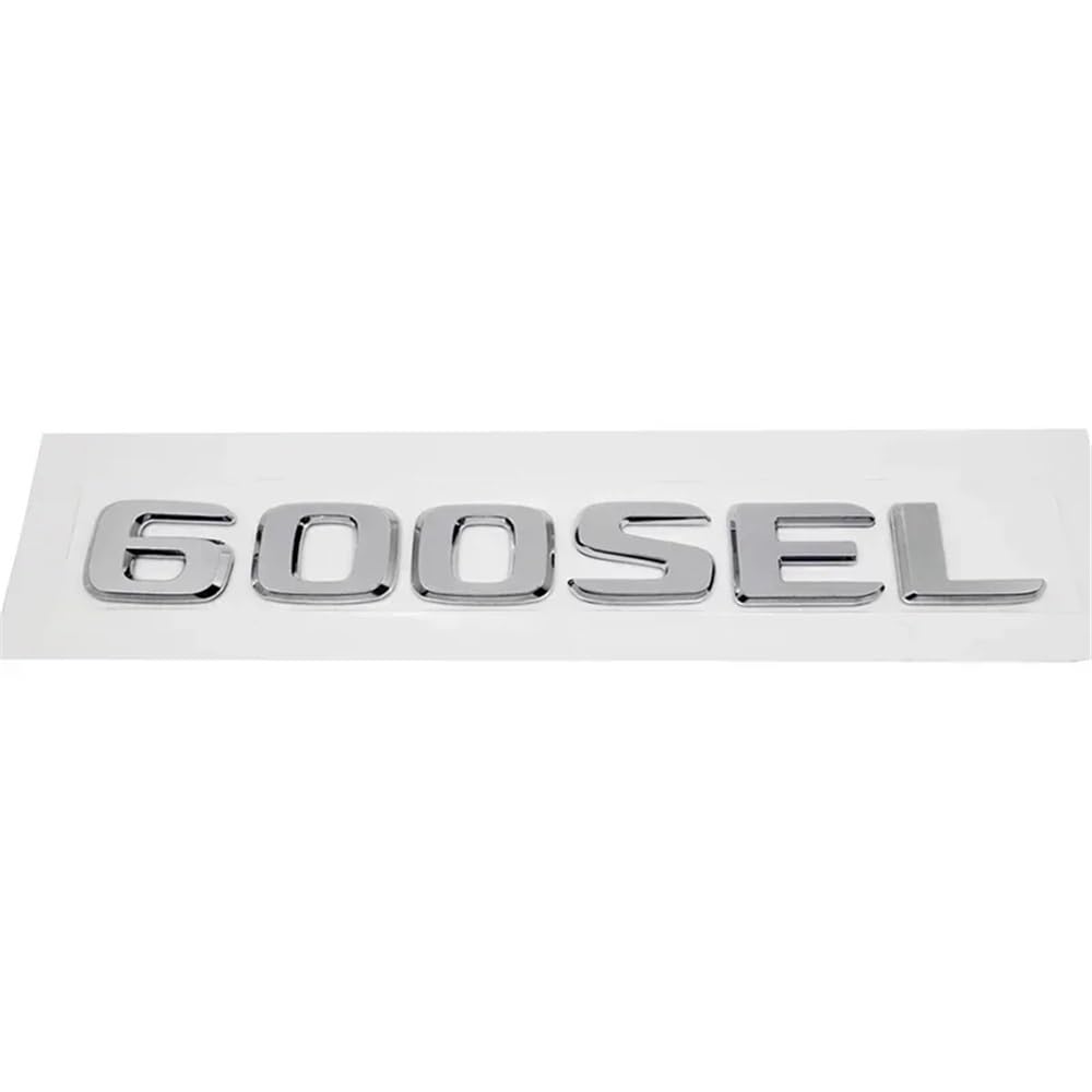 YTQMoreBNZ YYDStes ABS Car Rear Trunk Letter Emblem Tail Number Badge Sticker Compatible With Mercedes Benz 230E 300E 300SEL 300SE 500SEL 560SEL 600SEL