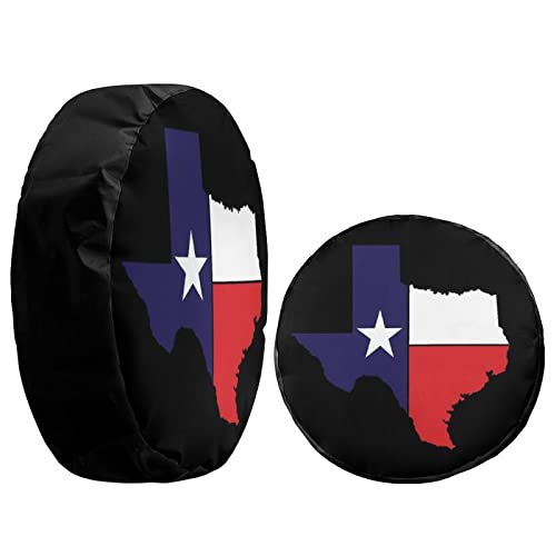 Image of Texas Flag Spare Tire Cover Wheel Tire Cover Fit Trailer, RV, SUV and Many Vehicle 13inch