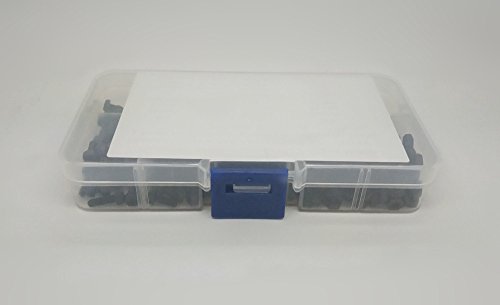 Guard4U 280Pcs Metric M3 7-Sizes Nylon Phillips Pan Head Screw Nut Assortment Kit，Screw M3X 6Mm 8Mm 10Mm 12Mm 15Mm 20Mm 25Mm, Nut Hex M3 (Black) #TOP5