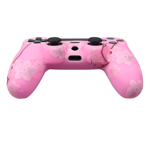 Image of RALAN Pink Controller Skins for PS4, Silicone Controller Cover Skin Protector Compatible with PS4 Slim /PS4 Pro Controller