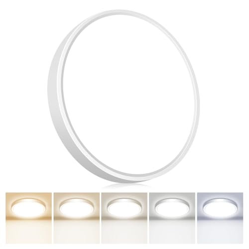 Flush Mount LED Ceiling Light Fixtures 5 Color Temperatures in One &10