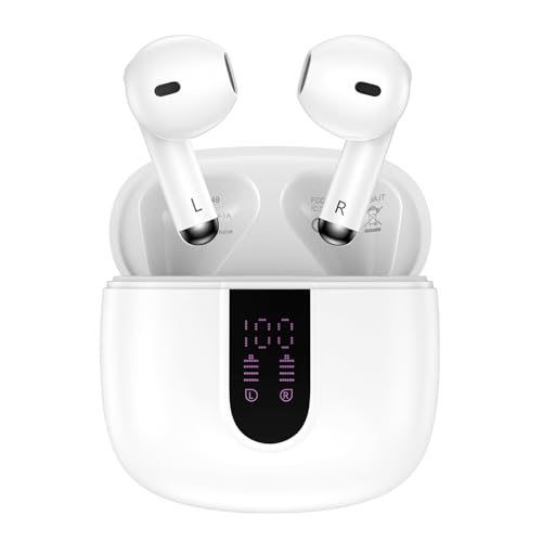 for iPhone 17e 17 Pro Max Air, Earbuds Wireless Earphones Bluetooth Headphones Wire Less Blue Tooth Ear Buds Headset Ear Phones for iPhone 16e, 16, 16 Pro, 16 Plus, 15 14 13 12 11 Mini SE XR X XS 8 7