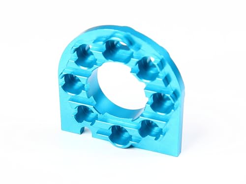 TT01 CNC Aluminum Motor Mount for 1/10 Tamiya RC Car TT01 Upgrade Replacement Part (TT01 Motor Mount Blue 2)