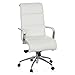 Produktbild hjh OFFICE 660939 XXL Chefsessel GALESA Echt-Leder Weiß Bürostuhl mit hoher Rückenlehne, gepolstert