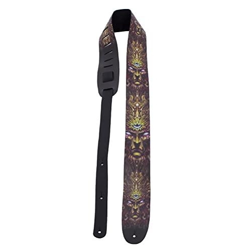 Perri's Leathers Ltd.- Guitar Strap- Direct To Leather- Official Licensing DAVID BOLLT- Solar Mind- Adjustable - Image 2
