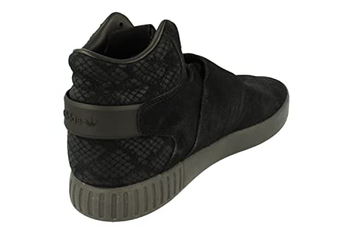 adidas Originals Tubular Invader Strap Mens Hi Top Trainers Shoes (UK 11 US 11.5 EU 46, Black Black Black BB8392)3
