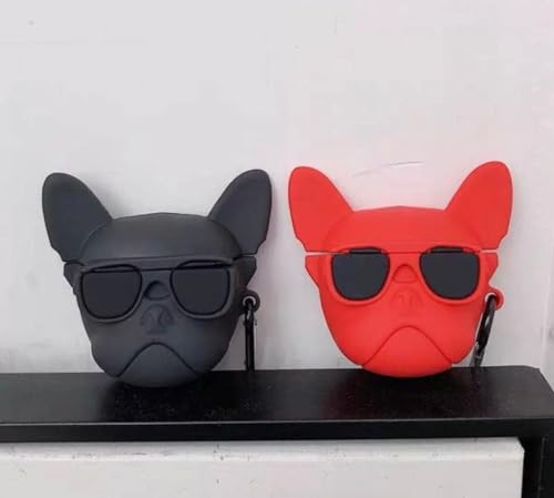 Image of Airpods Pro 2 Protective Liquid Silicone Case for AirPods (DJ Dog BLK)