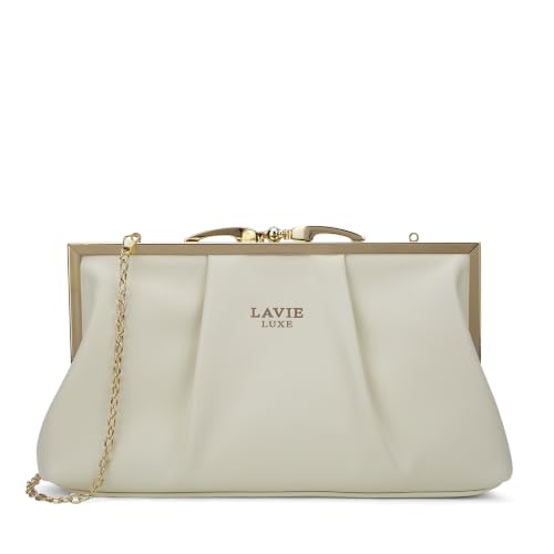 Image of Lavie Luxe Women's Pleato 2-Compartment Frame Cross Body Sling Bag | Ladies Purse Handbag | Gift for Women