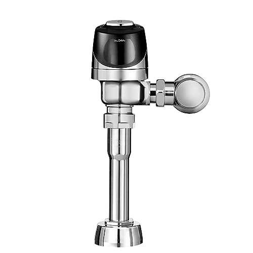 Sloan G2 Optima Plus 8180 Exposed Sensor Urinal Flushometer, 1.0 GPF Flush Valve - Single Flush, Fixture Connection Top Spud, Battery Powered Infrared Sensor, Polished Chrome Finish, 3250406
