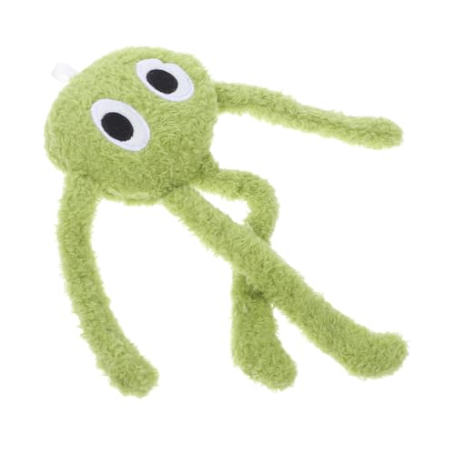 iplusmile ねこティーザー用交換ヘッド 犬のからかい猫の棒 ペットのおもちゃ 猫のおもちゃ 犬のおもちゃ 小さな装飾品の置物 タコのおもちゃ Green ぬいぐるみ