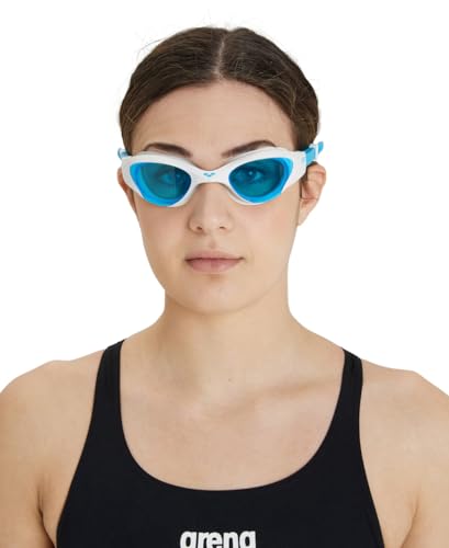 ARENA Unisex Adult The One Swim Goggles for Men and Women Watertight Fit Orbit-Proof Seals Anti-Fog Coated Non-Mirror Lens Lap Swimming, Clear/Water/Black
