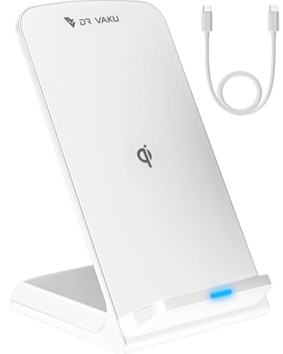 DR VAKU® Unity 15W Fast Wireless Charger Qi Certified Charging Stand for 17/17 Air/17 Pro/17 Pro Max, iPhone 16/16 Plus/16 Pro/16 Pro Max, iPhone...