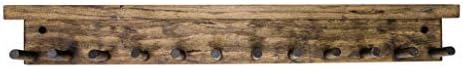 MWC Baseball Bat Rack and Ball Holder Display Meant to Hold 11 Full Size Bat and 6 Baseballs Mahogany