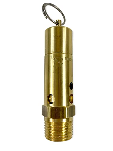 Brass, 1/2" NPT Industrial Hard Seat Safety Pressure Relief Valve, Made In The USA (200 PSI / 395 SCFM) - Image 5