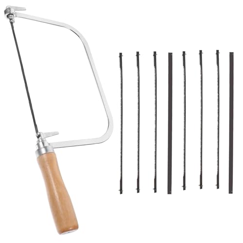 Coping Saw for Woodworking with Blades Set, Strong Coping Saws Blades, Durable Hand Saw for Woodworking Suitable Model Making and Furniture Construction 1 Coping Saw for Woodworking with Blades Set, Strong Coping Saws Blades, Durable Hand Saw for Woodworking Suitable Model Making and Furniture Construction