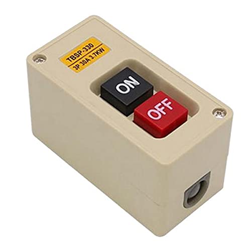 UJEAVETTE 2xTBSP-330 3 Phase 3.7Kw 30A Power Push Button Switch Station ON/OFF Lock Tend-image-7