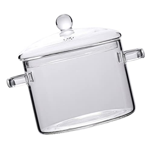 OUNONA Pentola per Stufato Borosilicato con per Verdure e Pasta Uso