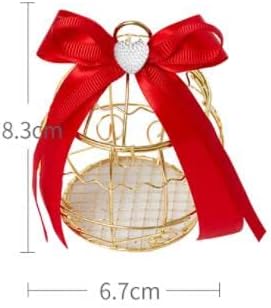 Gold Vintage Retro Bird Cage Candy Boxes Baby Shower Favor Gift Box Mini Metal for Guests Party Birthday Souvenir Material (5,30PCS)
