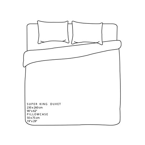 Sleepdown Ditsy Bloemen Blauw Omkeerbaar Easy Care Dekbedovertrek Quilt Beddengoed Set met Kussensloop - Super King (220 cm x 260 cm) - Afbeelding 7