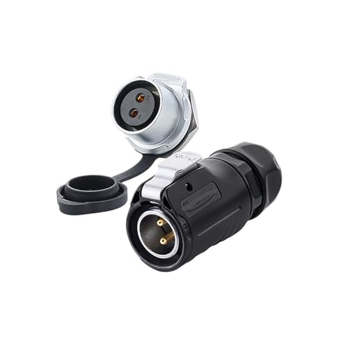 Conector rápido LP20 impermeable de 2 núcleos con enchufe de aviación 2