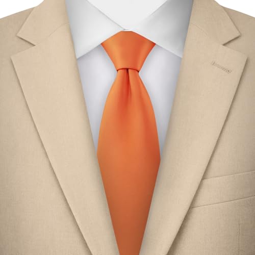 Image of Jacob Alexander Men's Extra Long Solid Color Tie