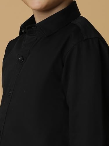 Image of Tales & Stories Boy's Solid Cotton Regular Fit Shirt-C100802
