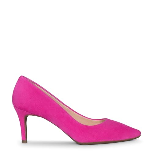 Escarpins à Talon Aiguille en Daim Fuchsia, EU 37
