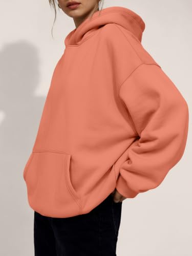 Image of Trendy Queen Women Oversized Hoodies Fall Outfits | Gentle Skin Feel, Aesthetic Drop Shoulder, Large Kangaroo Pocket, Seamless Daily Outfit Match