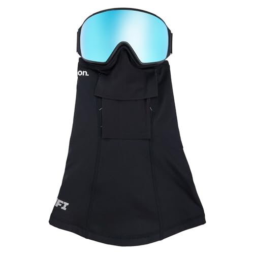 Image of Anon M4 Toric Goggles + Bonus Lens + MFI Face Mask - Low Bridge Fit, Frame: Black, Lens: Perceive Variable Blue (21% / S2), Spare Lens: Perceive Cloudy Pink (53% / S1)