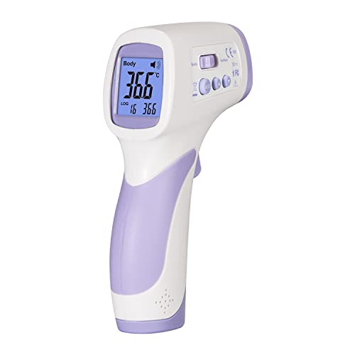 CEM DT-8806H Thermometer für Kinder und Erwachsene, Berührungsloser Infrarot-Forehead-Thermometer mit sofort genauen Messwerten, große LED-Anzeige mit sanfter Vibration-Alarm, Lila CEM DT-8806H Thermometer für Kinder und Erwachsene, Berührungsloser Infrarot-Forehead-Thermometer mit sofort genauen Messwerten, große LED-Anzeige mit sanfter Vibration-Alarm, Lila