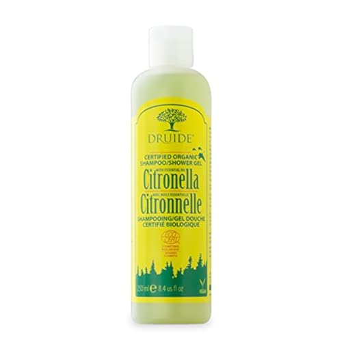 Laboratoires Druide Citronella Shampoo & Shower Gel – Ecotrail 2-in-1 Shampoo And Shower Gel – Biodegradable & All-Natural – Purifying, Toning & Soothing Ingredients – 250 ml (8.4 oz) Lemongrass