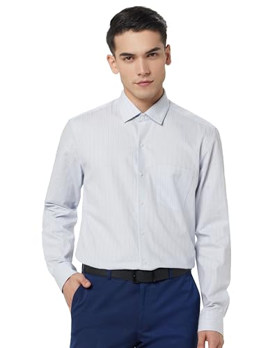 Image of Arrow Men's Cotton Striped Slim Fit Shirt