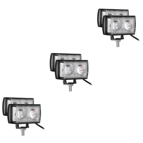 Zerodeko 3 Pares Luces LED de Montaje Iluminación Off Road Motocicletas y Bicicletas Eléctricas