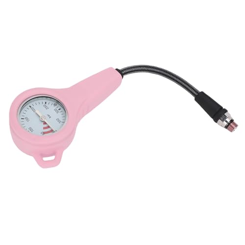 KIMISS Manómetro de Buceo, Medidor de Presión para Equipo de Buceo Sumergible, Manómetro en la Oscuridad con Manguera (80CM)