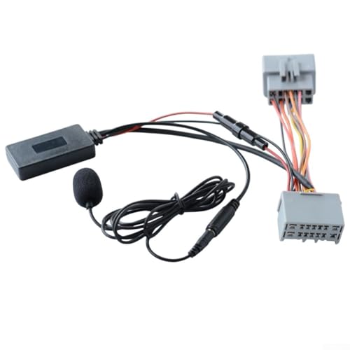 Solaughguy Adaptador de audio para C30 C70 S60 S80 V50 V70 XC70 XC90 2004-2019 con entrada AUX y cable de micrófono externo - Kit de cable de interfaz de audio de repuesto directo