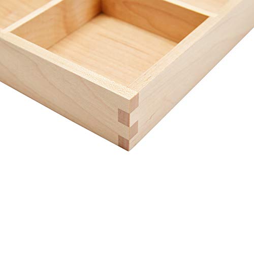 Pandapark APMS023 Wood Organizer Tray,Black Walnut,Desk & Drawer Storage Box thumb #5