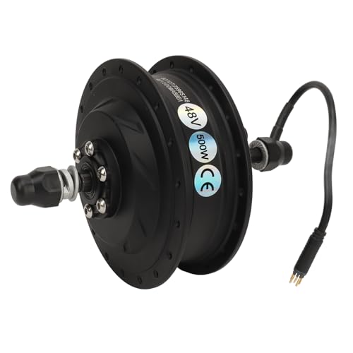 AKLOSIPY Motor de Cubo de Engranaje Eléctrico de 48V y 500W, Tracción Trasera sin Escobillas para Actualización de Bicicleta Eléctrica y Motor de Cubo de Bicicleta Eléctrica
