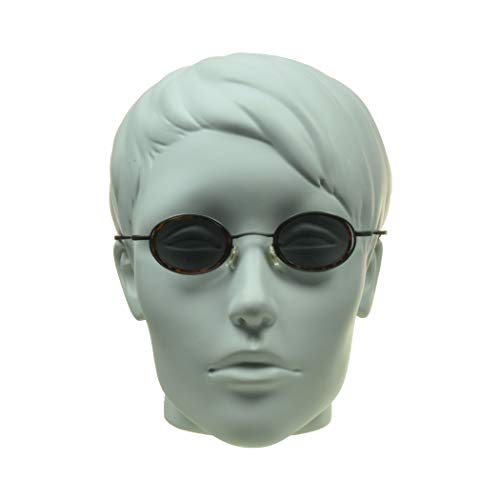 proSPORT Small Mini Round Sunglass Vintage Retro 70s Steampunk Eye Glasses Tinted Smoke or Copper Brown4