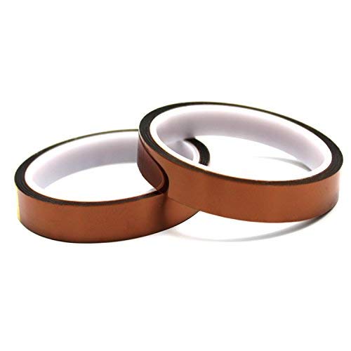 2 Rotoli Nastro Kapton 50mm X 33m - Resistente Fino A 280°C | Per Elettronica, Saldatura E Isolamento - Foto 2