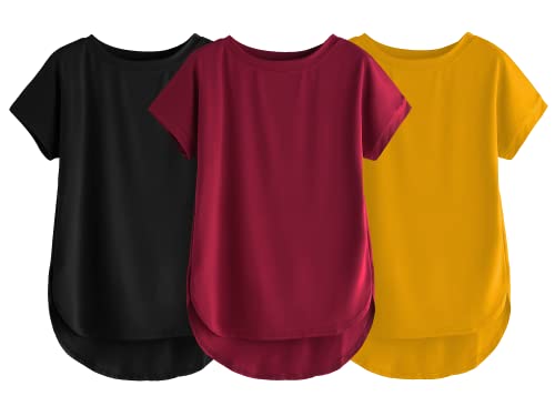 Image of Fabricorn Stylish Plain Up and Down Cotton Tshirt for Women