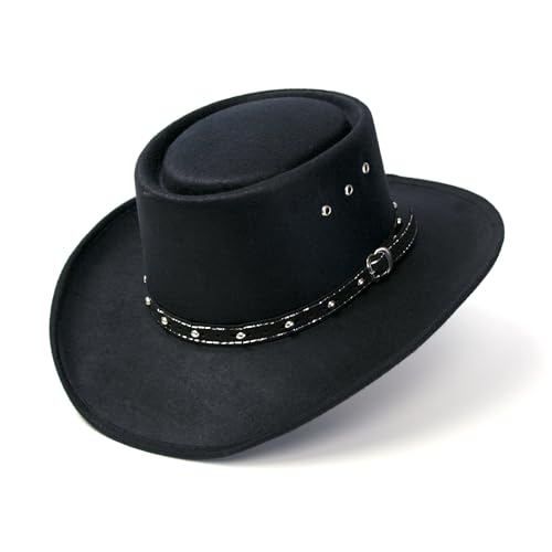 Western Express Faux Felt Gambler Cowboy Hat | Classic Cowboy & Cowgirl Hats for Kid's